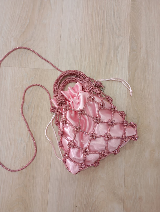 Net Bag Crystal Rosa