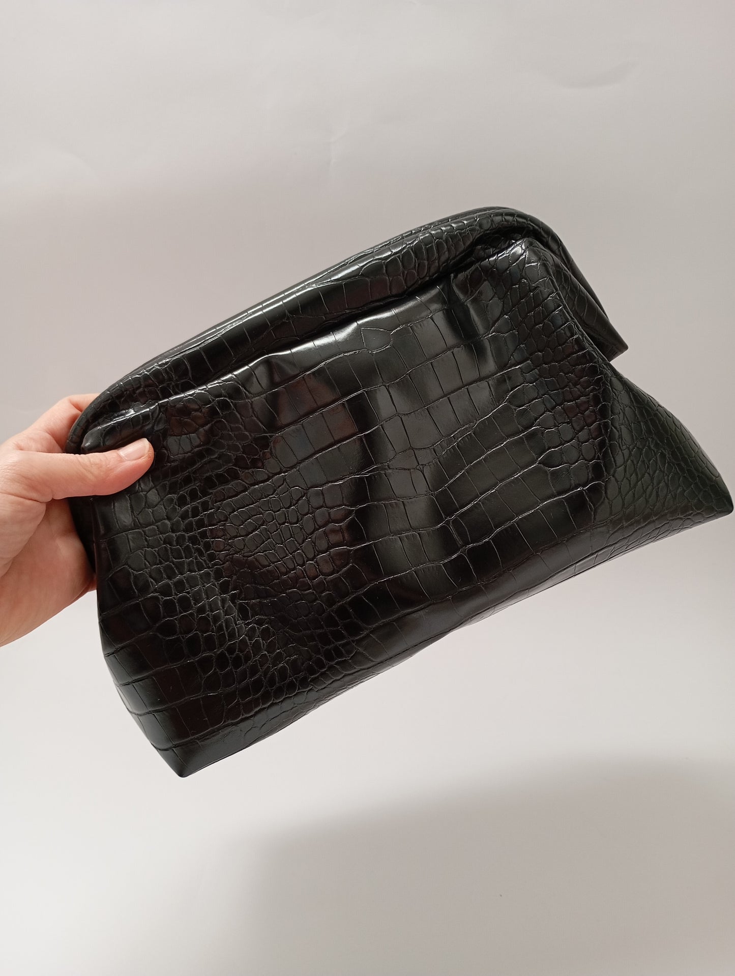 Clutch in ecopelle cocco