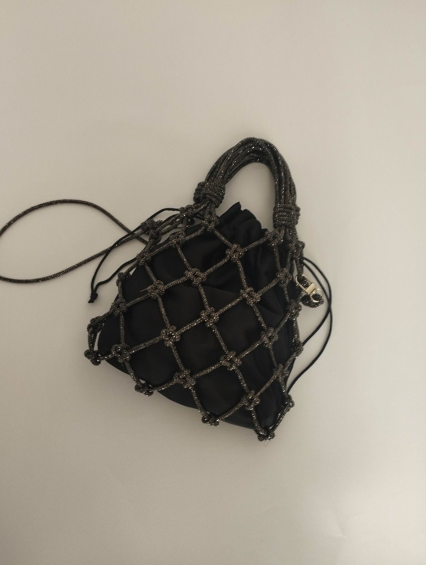Net Bag Crystal Silver