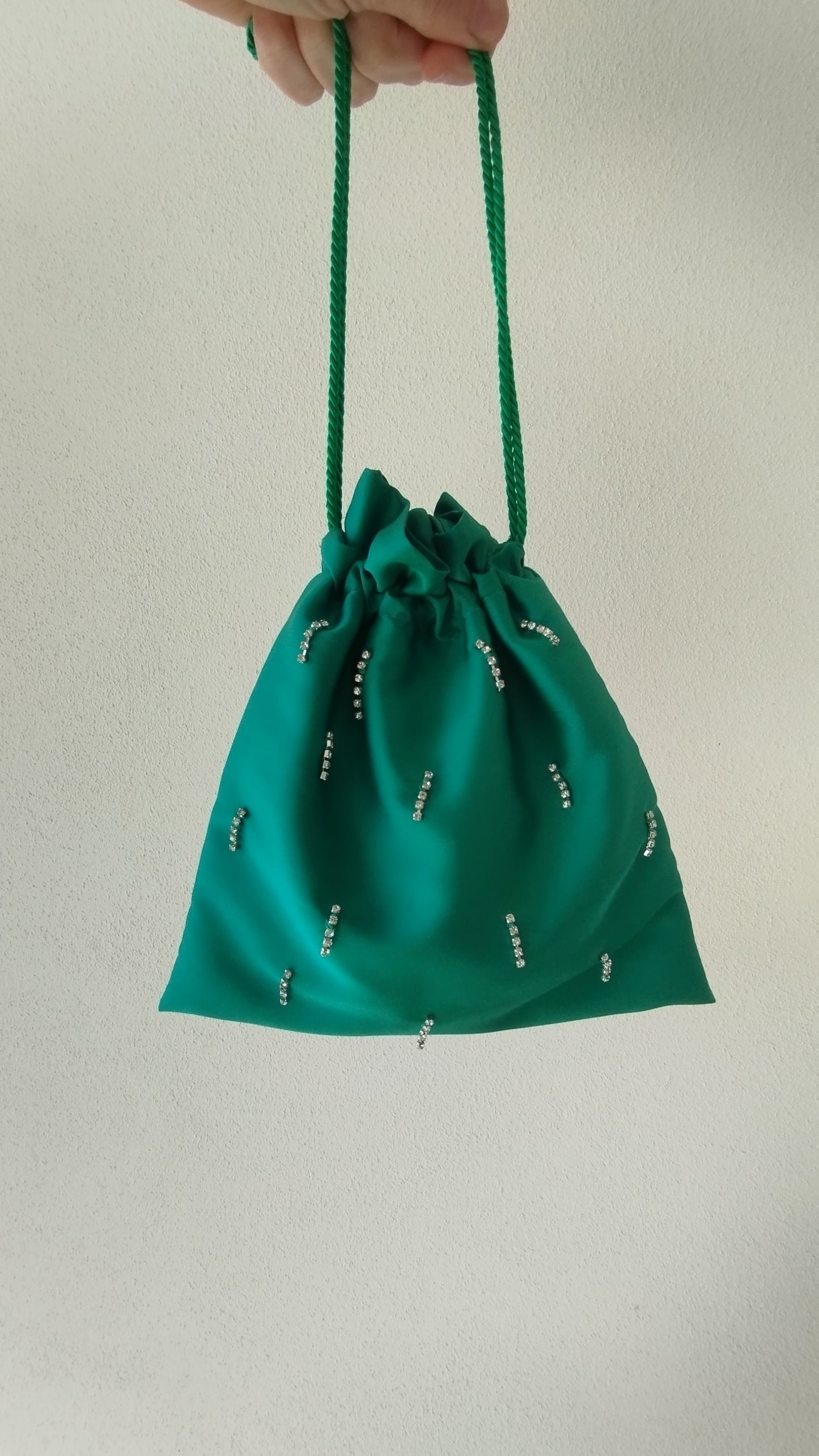 Rain Diamond Pouch Bag