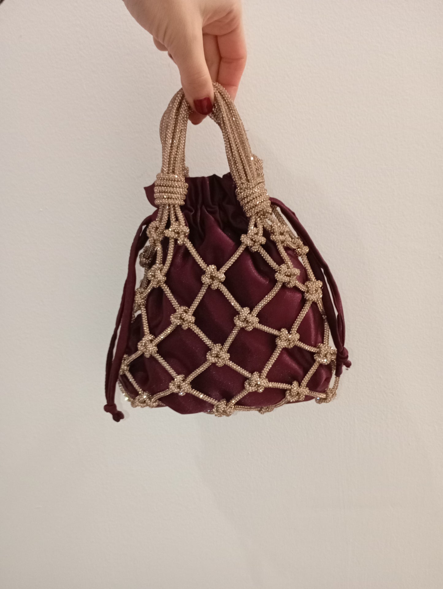 Net Bag Crystal Rosè