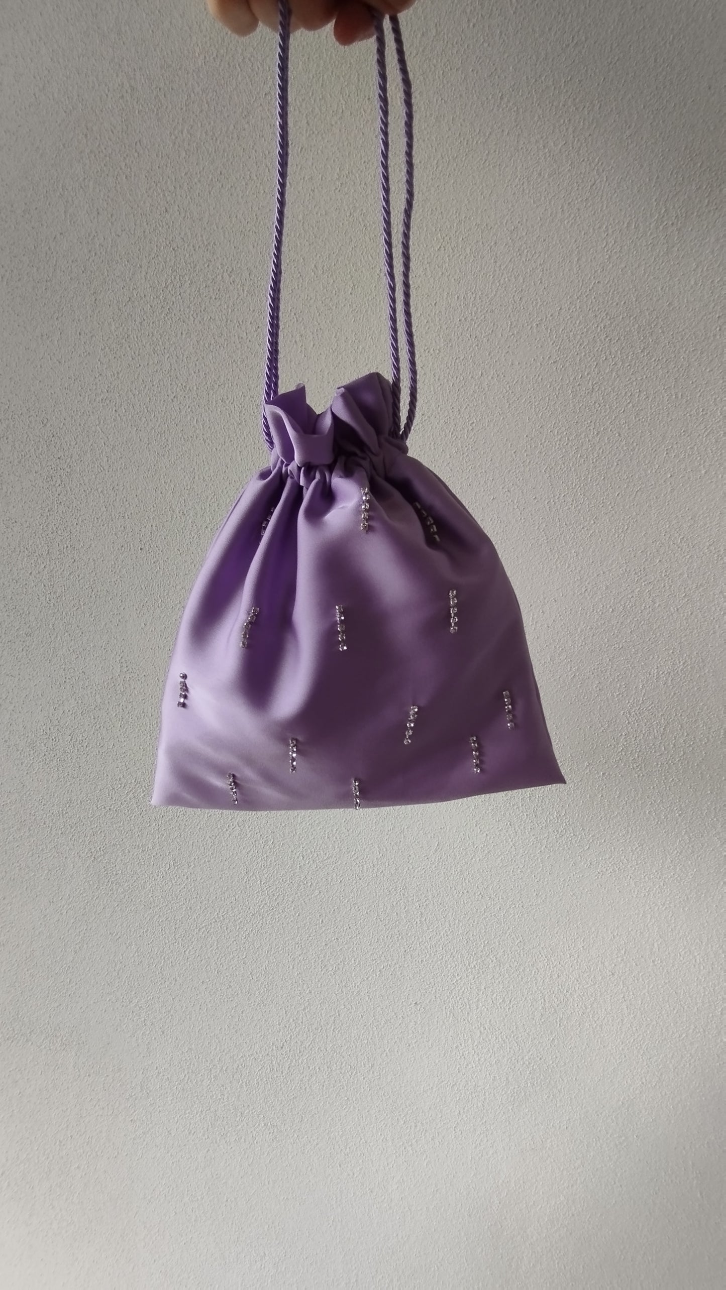 Rain Diamond Pouch Bag