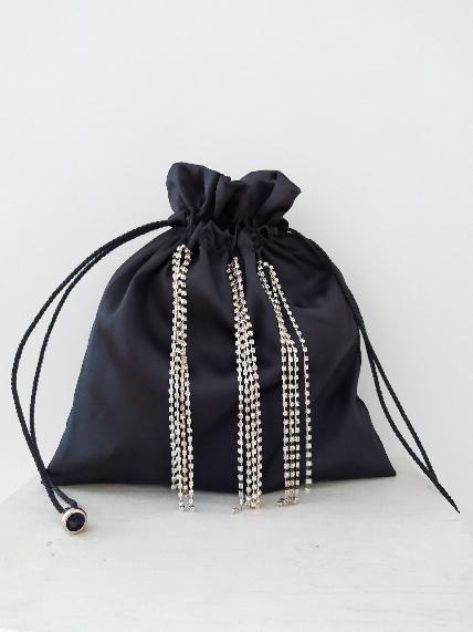 Borsa a sacchetto con diamanti