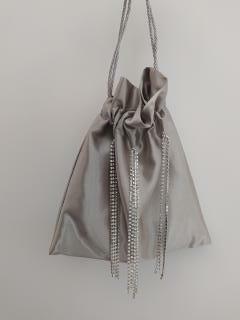Borsa a sacchetto con diamanti