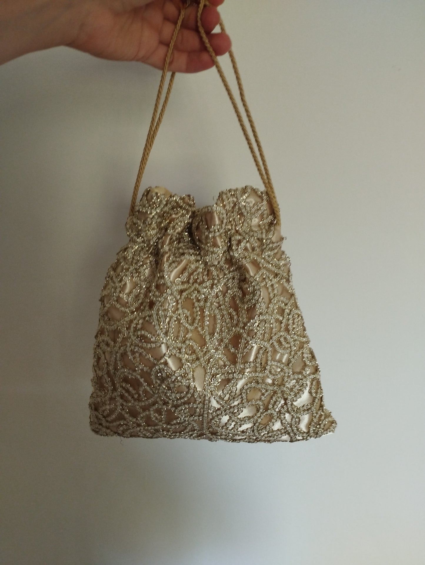 Borsa a sacchetto oro