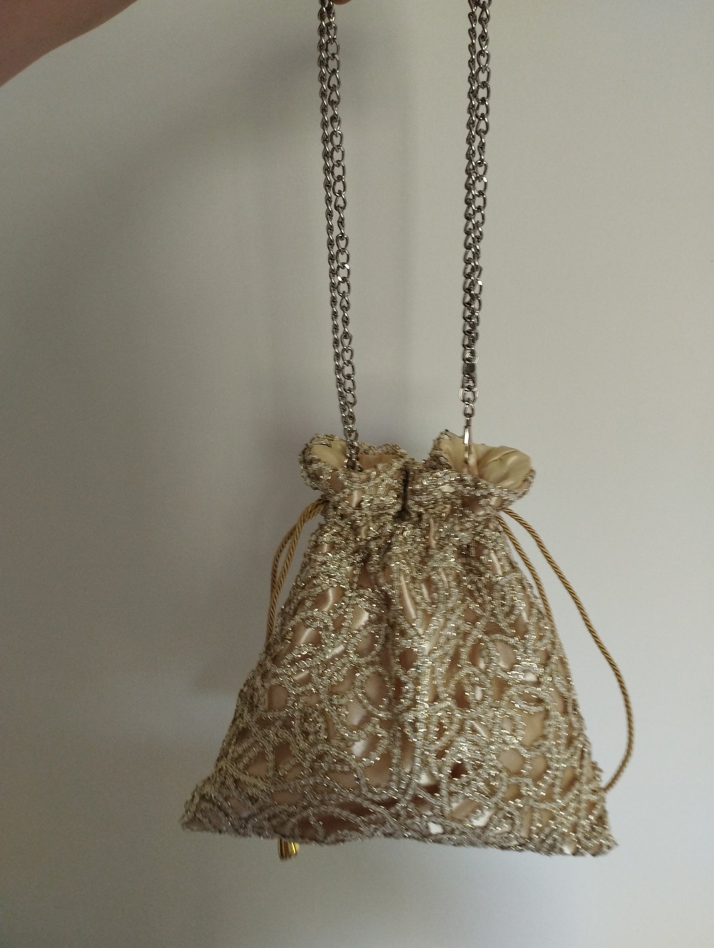 Borsa a sacchetto oro