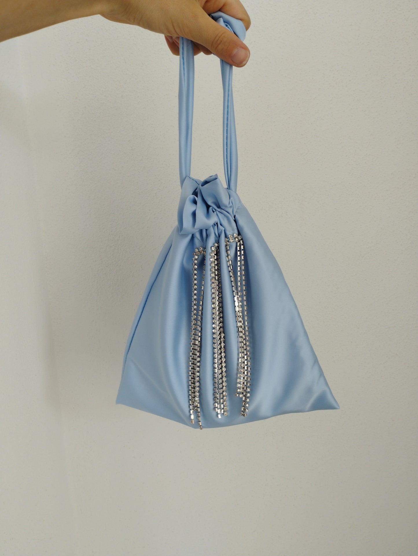 Borsa a sacchetto con diamanti