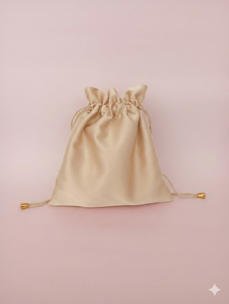 Borsa a Sacchetto in raso satin