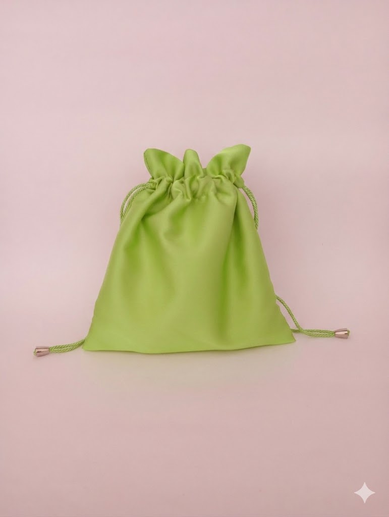 Borsa a Sacchetto in raso satin