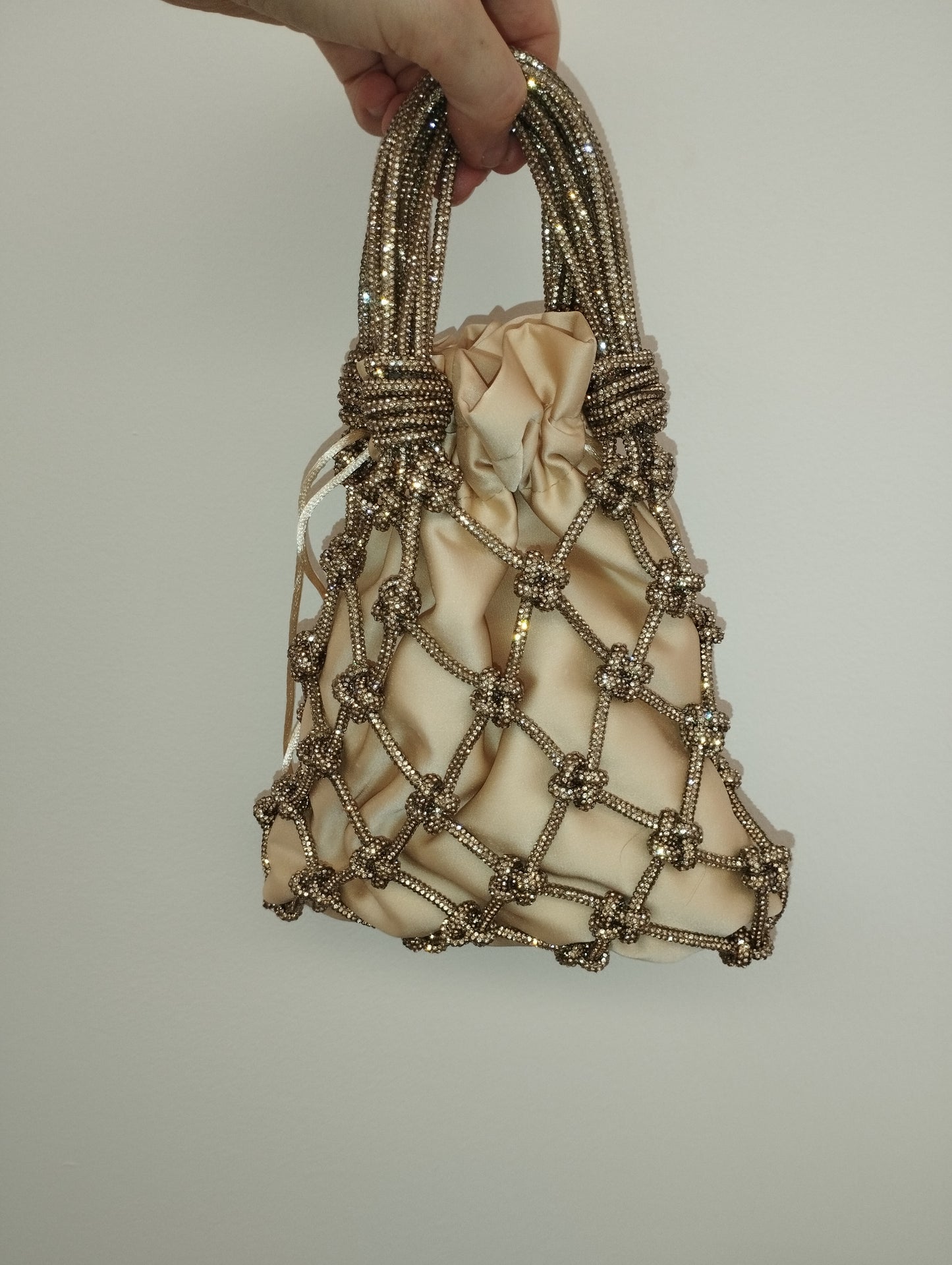 Net Bag Crystal Champagne