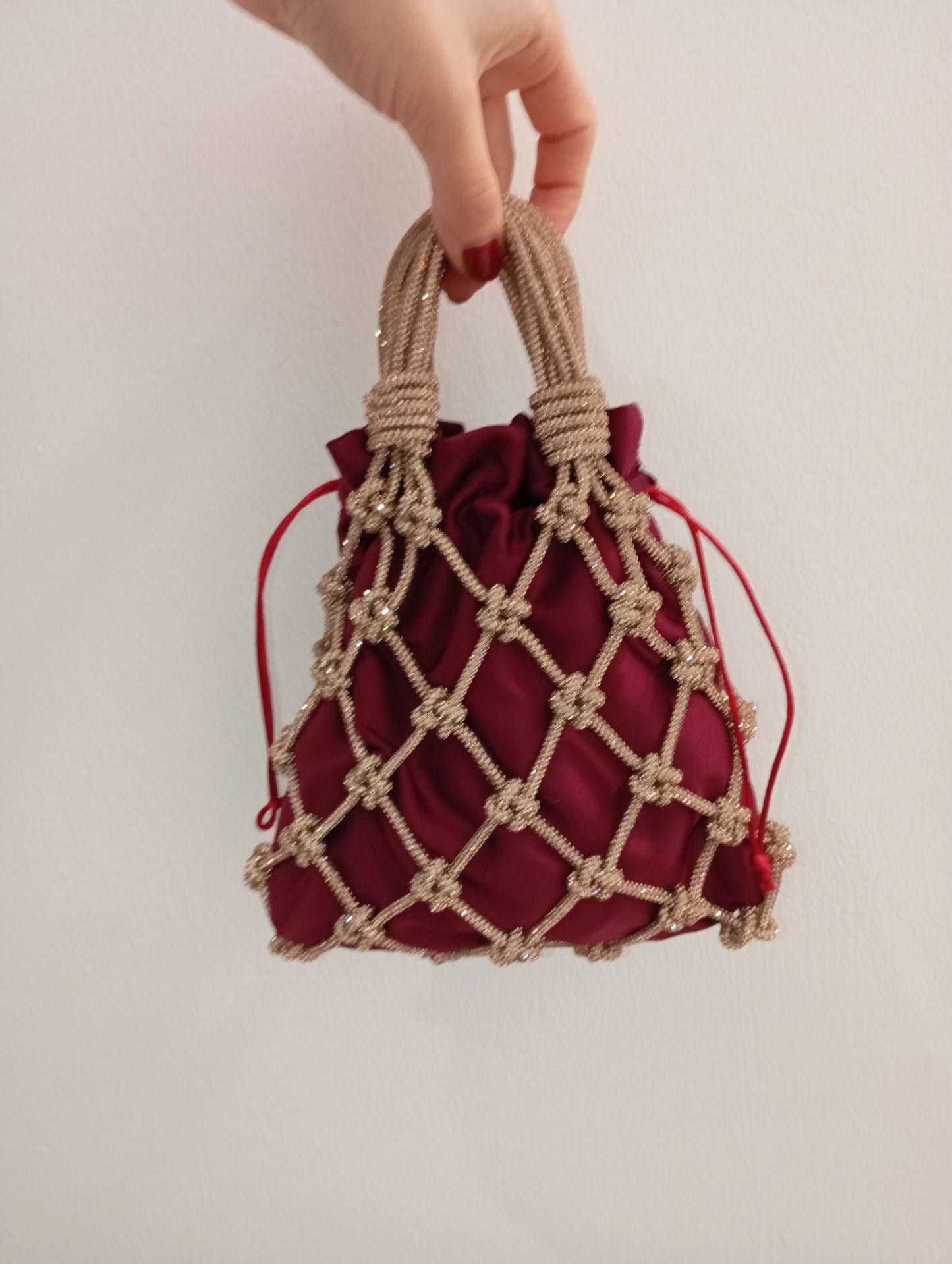 Net Bag Crystal Rosè