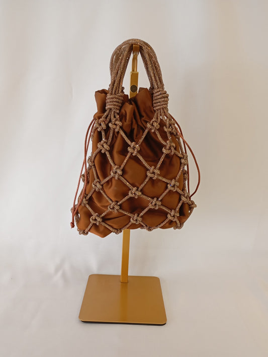 Net Bag Crystal Bronzo