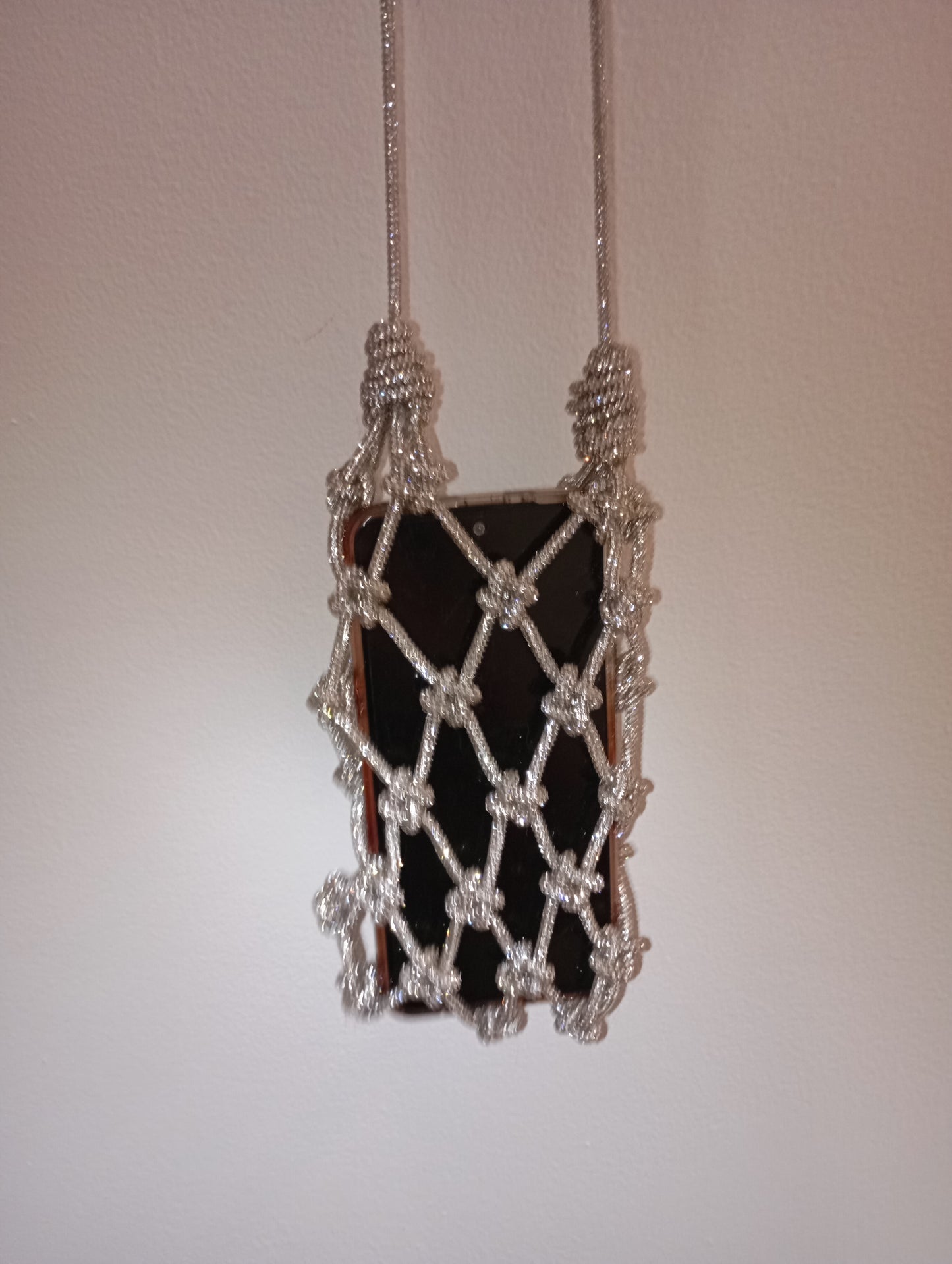 Portatelefono Gioiello in filato Strass