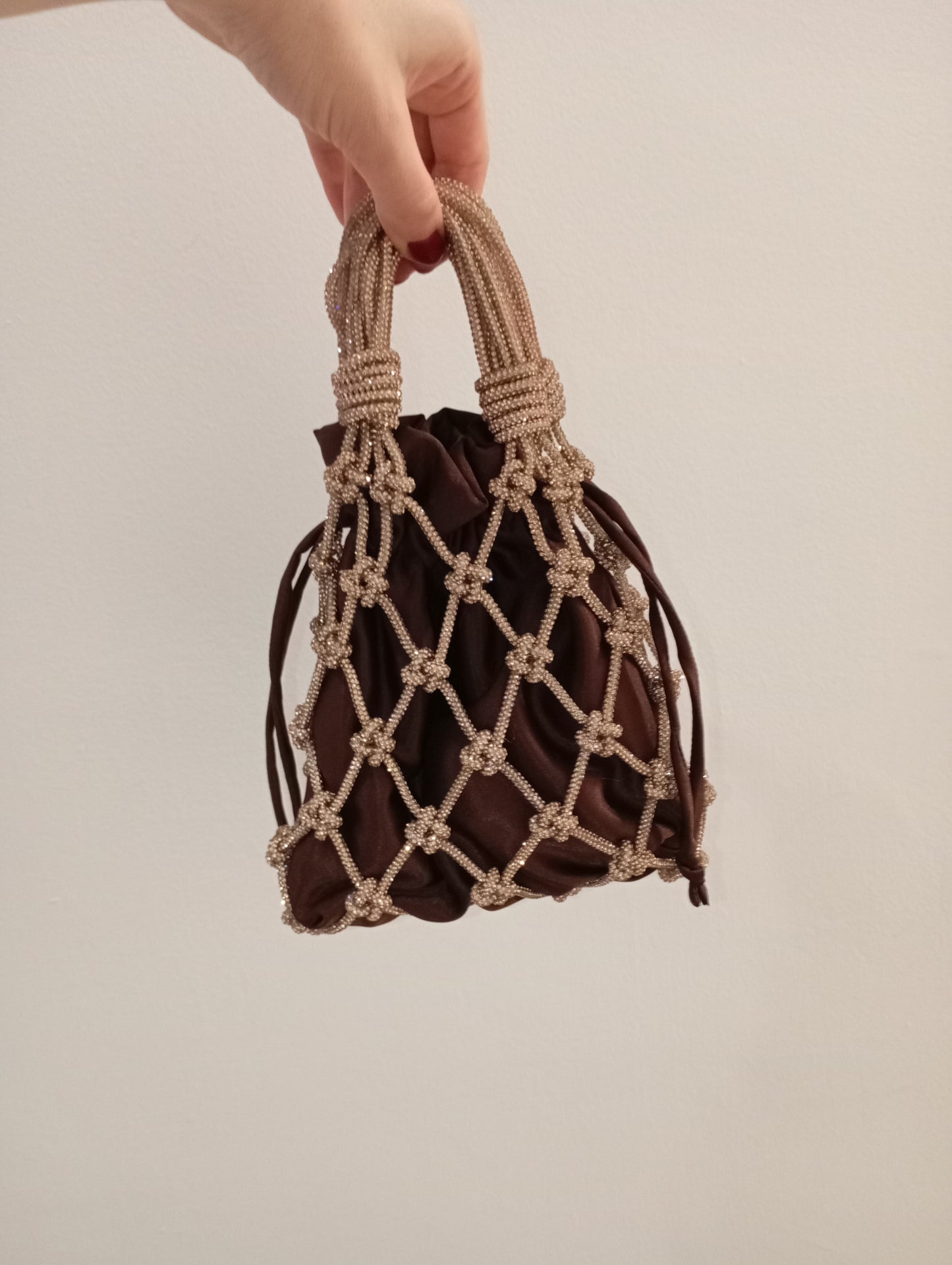 Net Bag Crystal Rosè