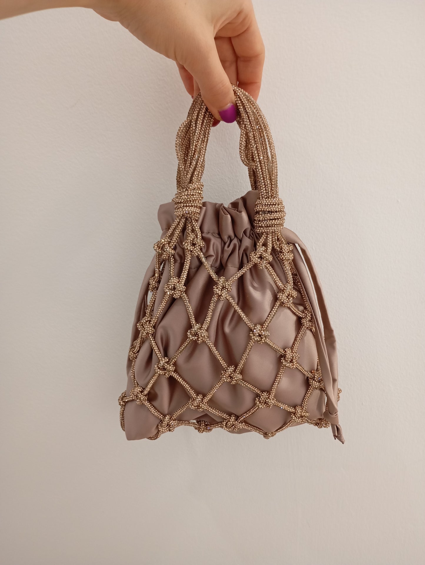 Net Bag Crystal Rosè
