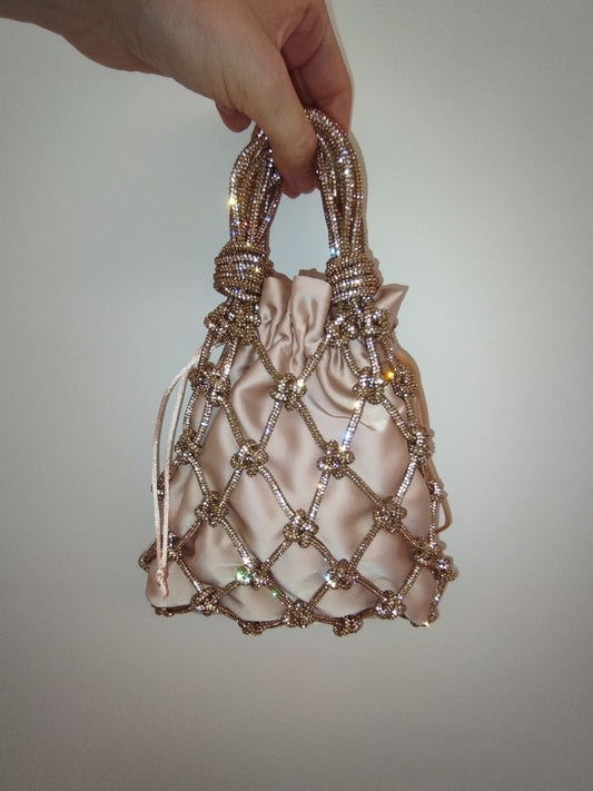 Net Bag Crystal Rosè