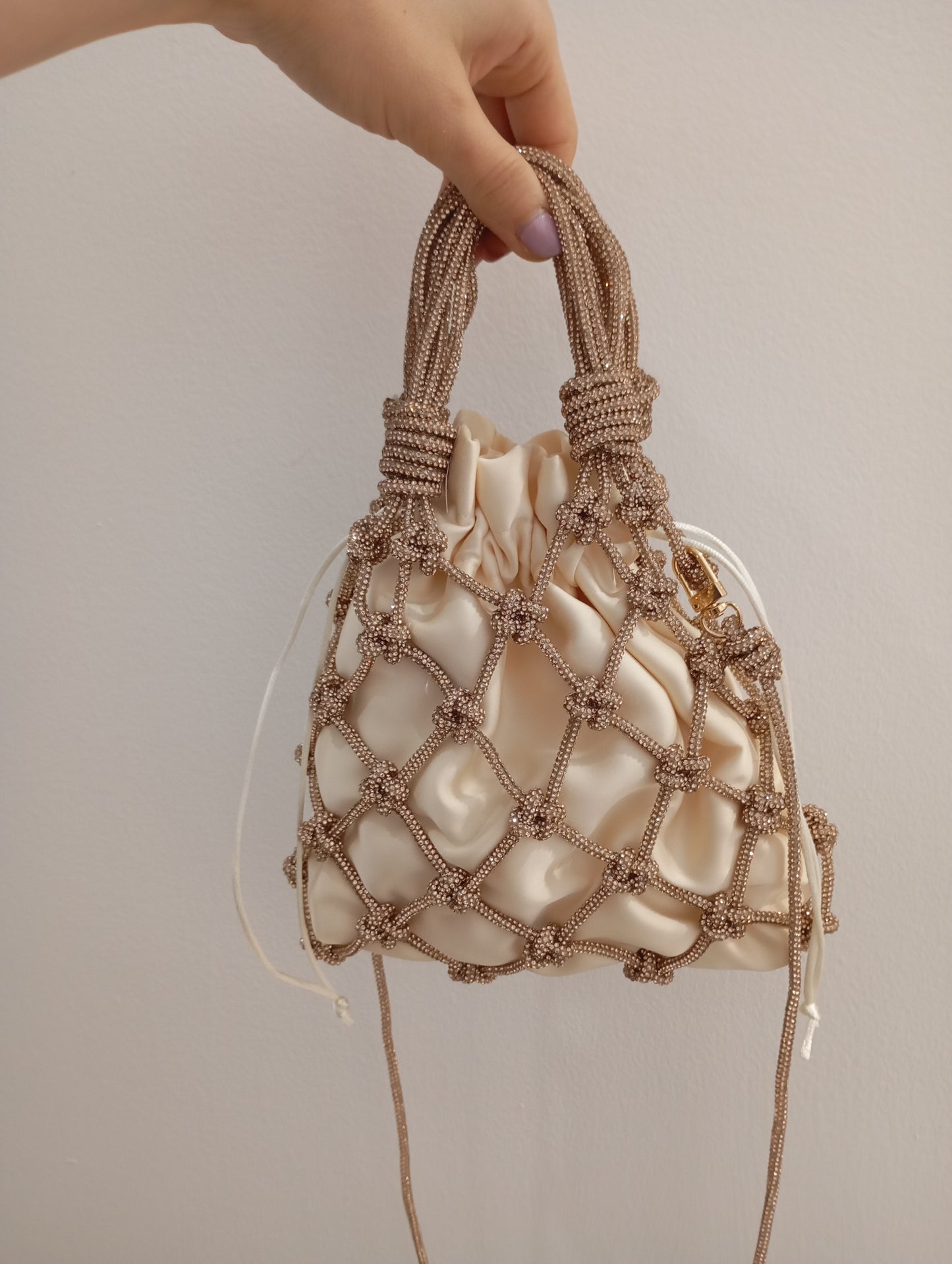 Net Bag Crystal Rosè
