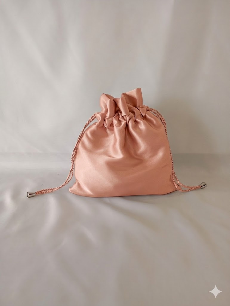 Borsa a Sacchetto in raso satin