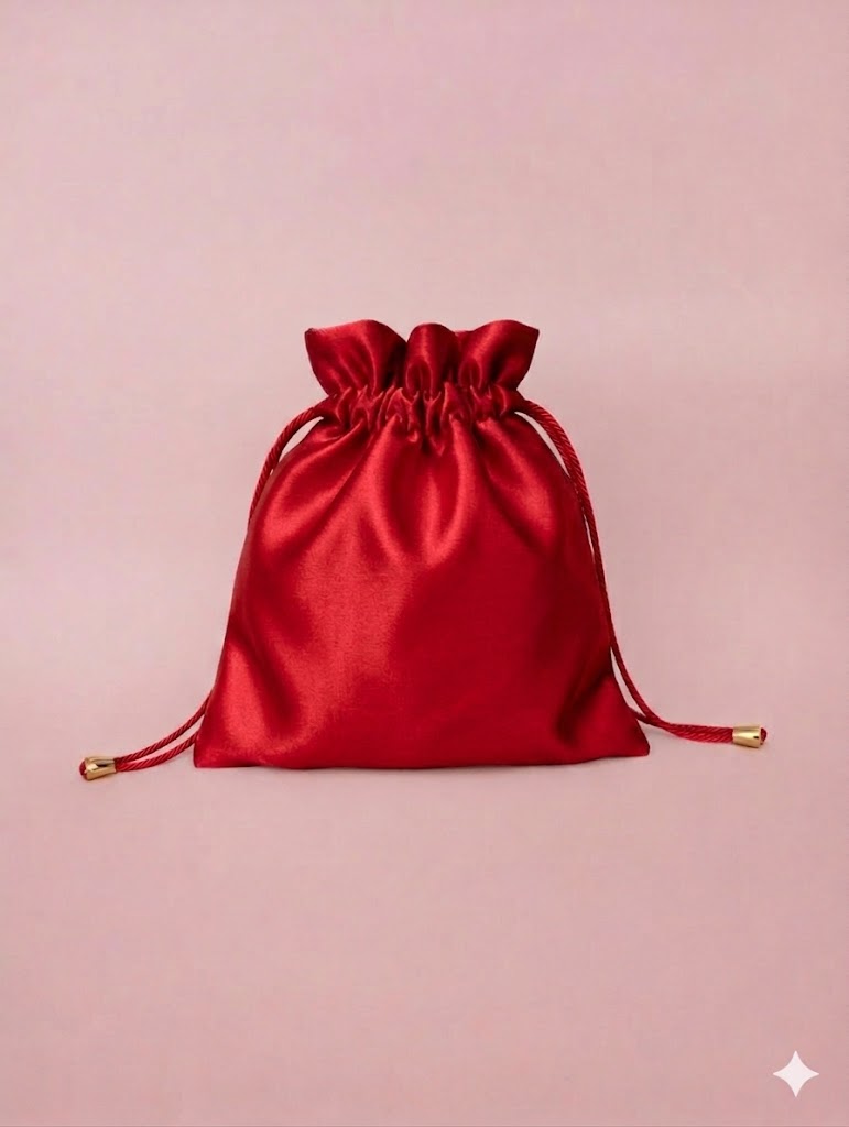 Borsa a Sacchetto in raso satin
